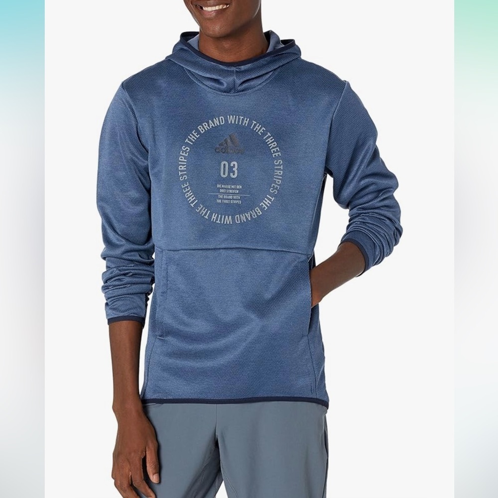 Men’s Adidas Team Issue Badge of Sport Hoodie | Size Large